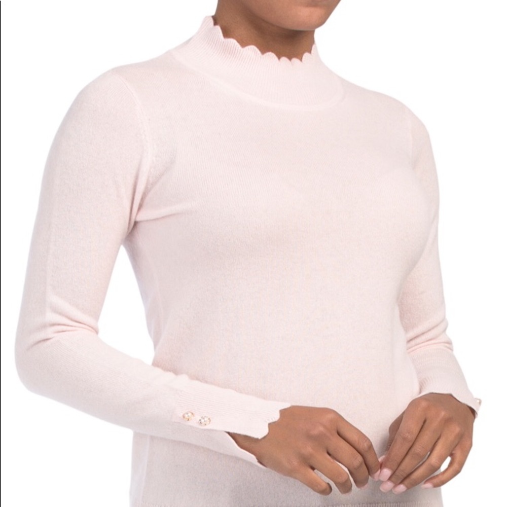 Nanette Lenore Cashmere mock neck sweater